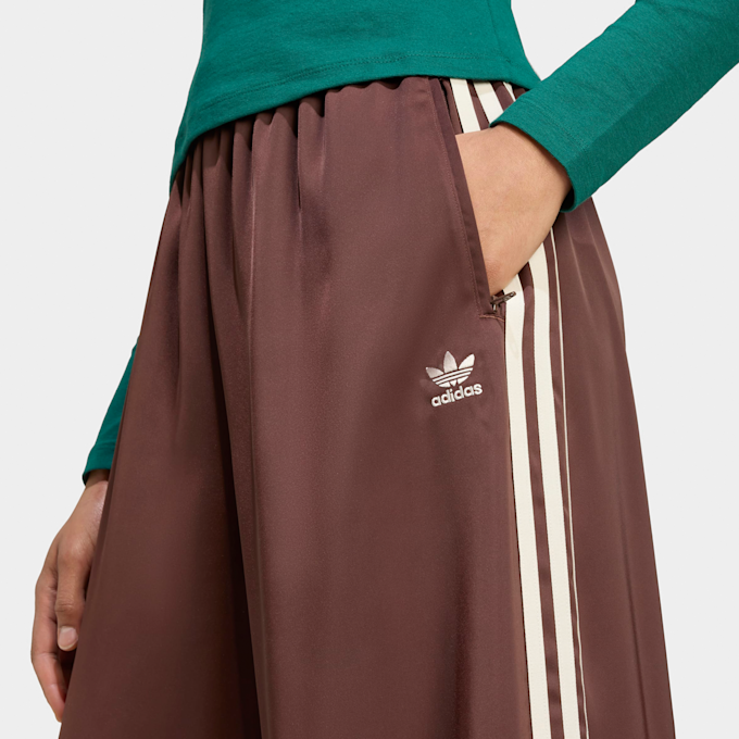 adidas Originals Adicolor Track Pants Satin Wide Leg brązowy 103517 3