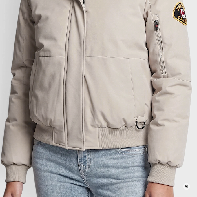 Zavetti Canada W OLIVIA HOODED BOMBER JACKET whispered taupe Schwarz 103555 3