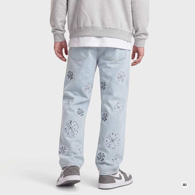 2Y STUDIOS Warin Baggy Fit Jeans plava 103652 2