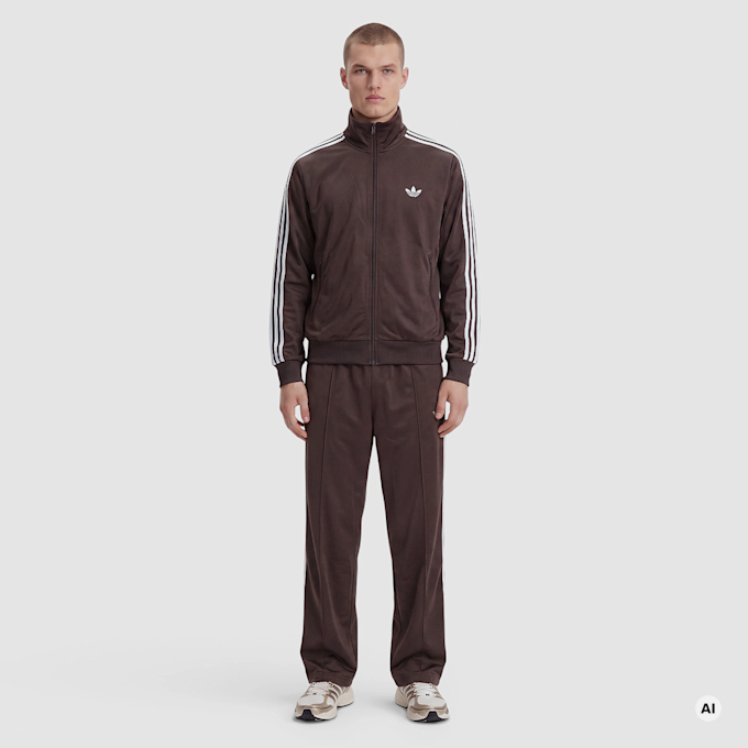 adidas Originals Firebird Adicolor Baggy Fit Trackpants marrone 103615 4