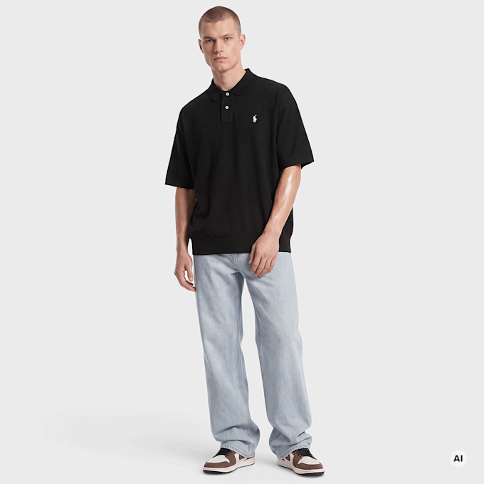 Polo Ralph Lauren Knit Polo preto 103621 4