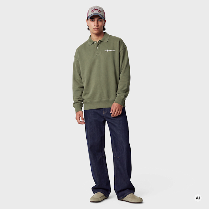 Polo Ralph Lauren LSKCRFM15-LONG SLEEVE-SWEATSHIRT cruise olive zelena 103665 4