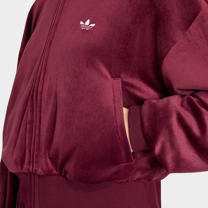 adidas Originals Essentials Velvet Track Top rood 103774 4