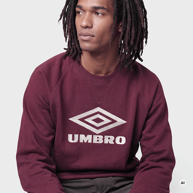 Umbro Relaxed Icon Sweater rouge 103752 3