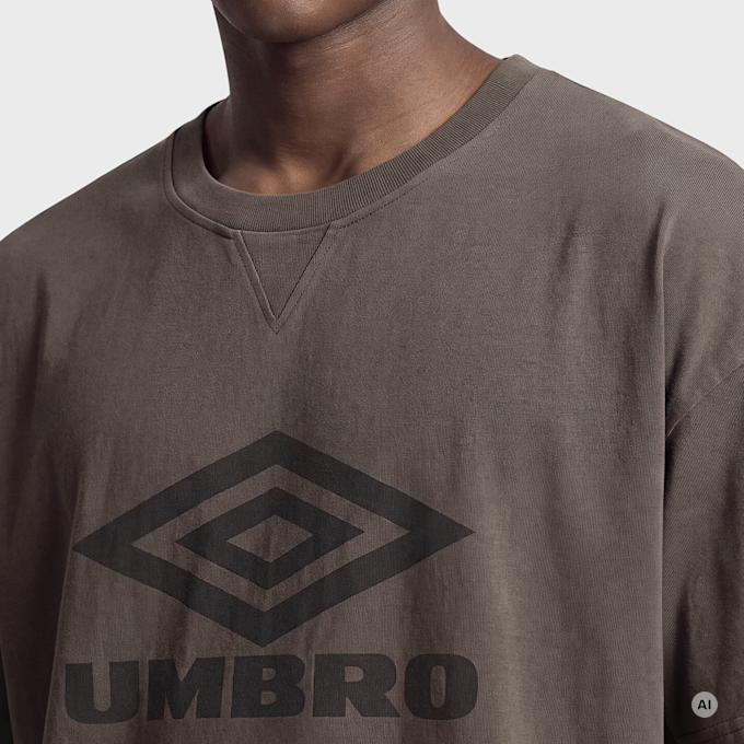 Umbro Washed Boxy Tee brun 103738 3