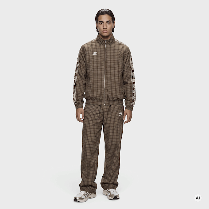 Umbro Checkered Track Jacket castanho 103741 4