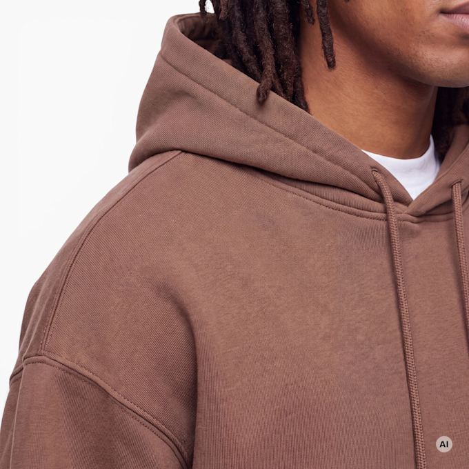 Another Cotton Lab SRC Washed Hoodie smeđa 103951 3