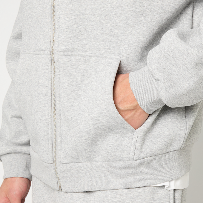 Urban Classics Fluffy Zip Hoody grijs 103969 3