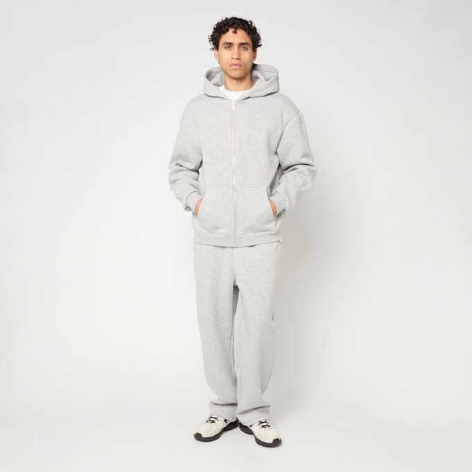 Urban Classics Fluffy Zip Hoody grijs 103969 4