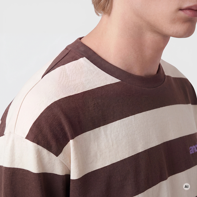 Another Cotton Lab Another Stripe Rave Longsleeve smeđa 103955 3
