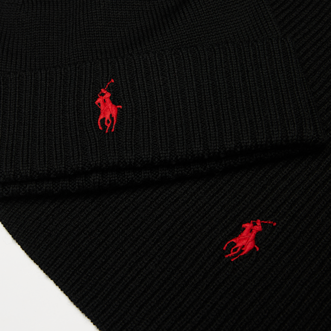 Polo Ralph Lauren HATSCARFGBOX-COLD WEATHER-HAT POLO BLACK Schwarz 104003 3