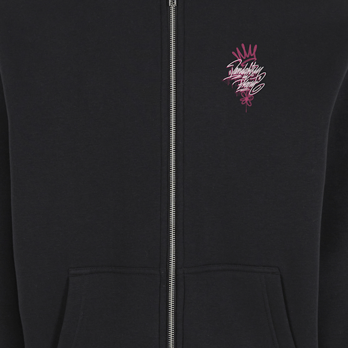 Mister Tee Urban Bloom Fluffy Zip Hoody schwarz 104340 4