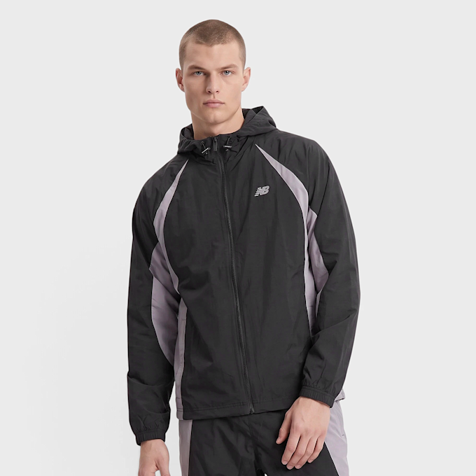New Balance Color Blocked Woven Jacket crna 104505 1