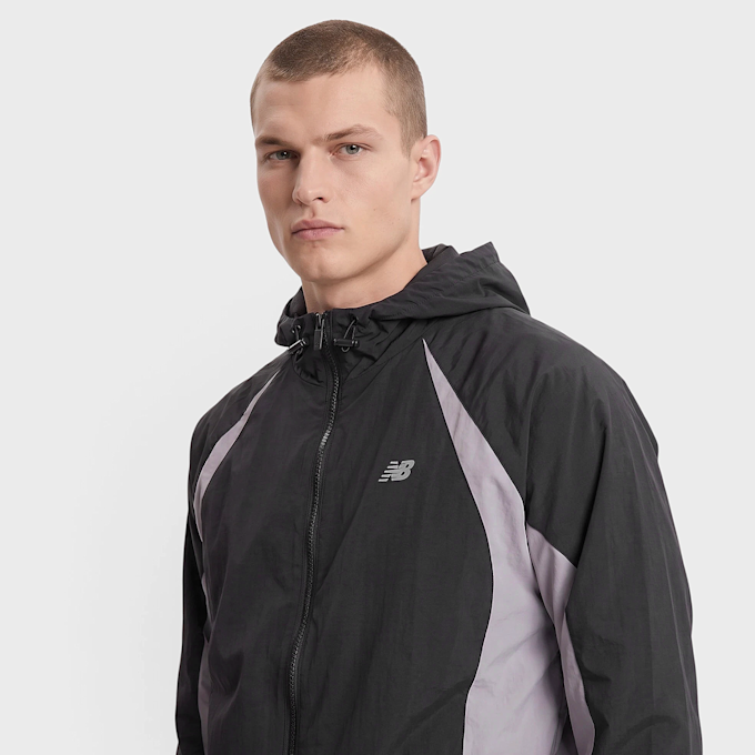 New Balance Color Blocked Woven Jacket Nero 104505 3