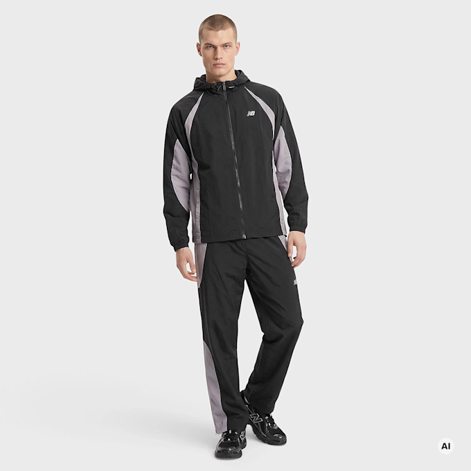 New Balance Color Blocked Woven Pant Nero 104504 5