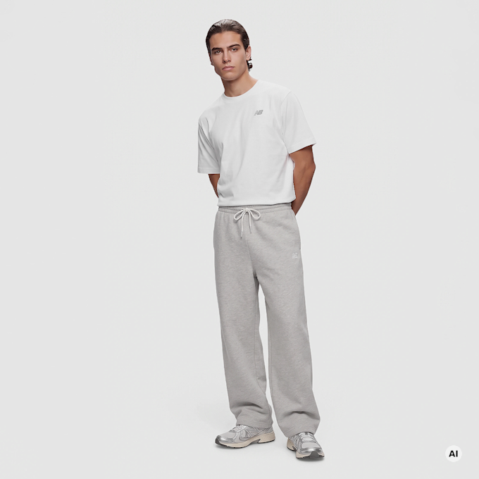 New Balance Sport Essentials Fleece Pant Grigio 104507 4