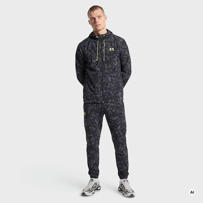 Under Armour UA VIBE WOVEN JOGGER ultimate black/green citrine schwarz 104795 4