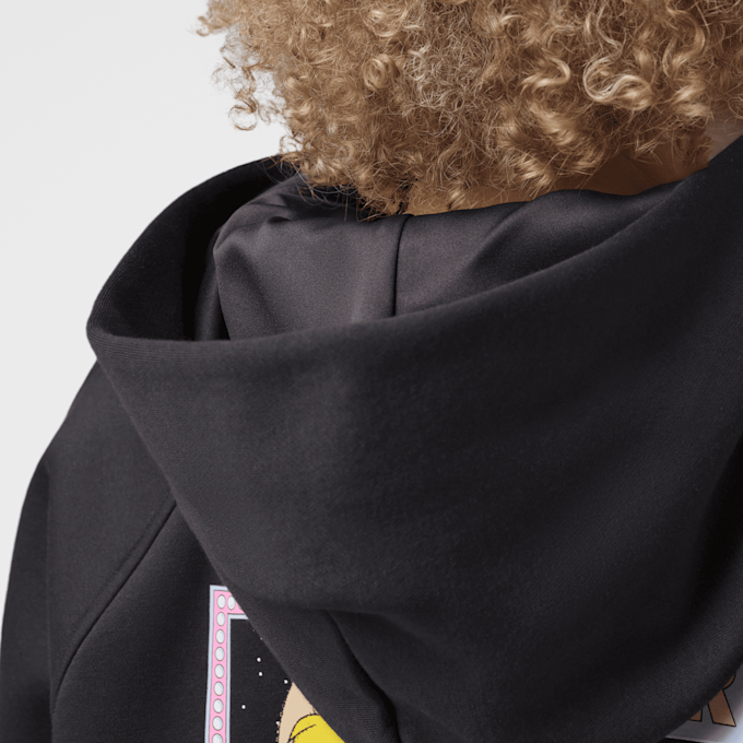 Jordan Brooklyn Space Jam Fleece Full-Zip Cropped Hoodie Nero 105203 6