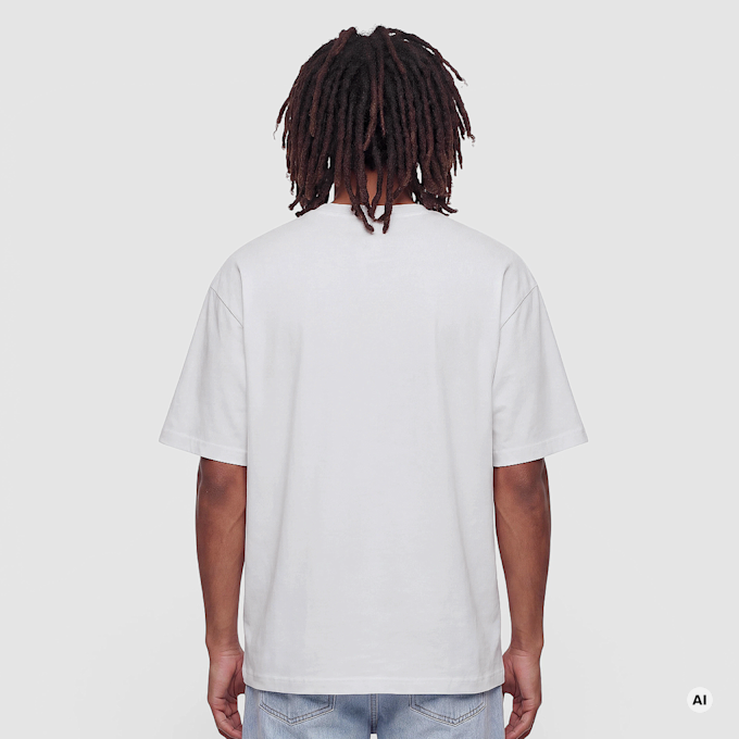Colucci LOGO T-SHIRT COLLEGE WHITE , AOP MULTI negro 105220 2
