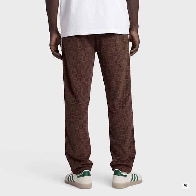 Colucci VELOURS CHECKERBOARD TRACKPANTS DARK BROWN braun 105223 2