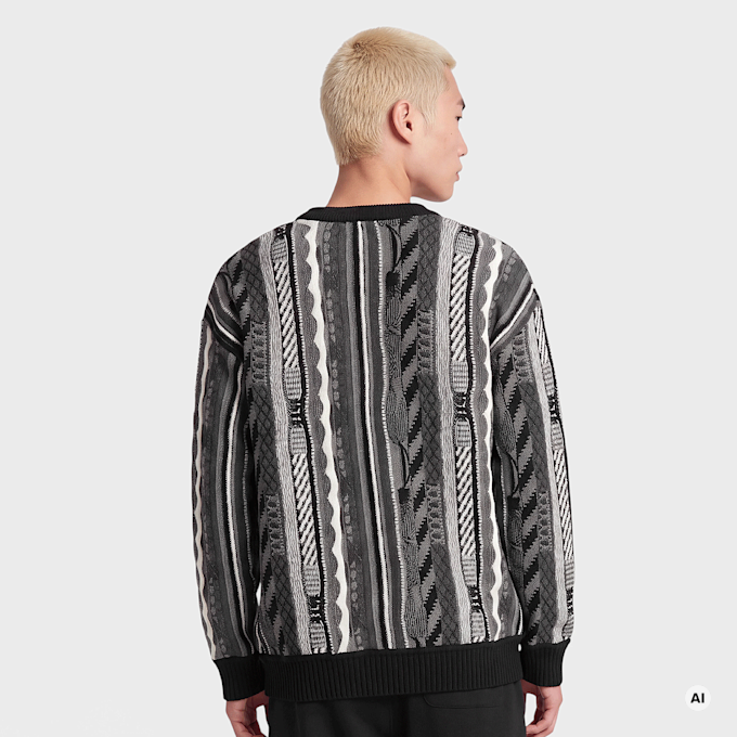 Colucci CREWNECK SWEATER AOP BLACK preto 105224 2