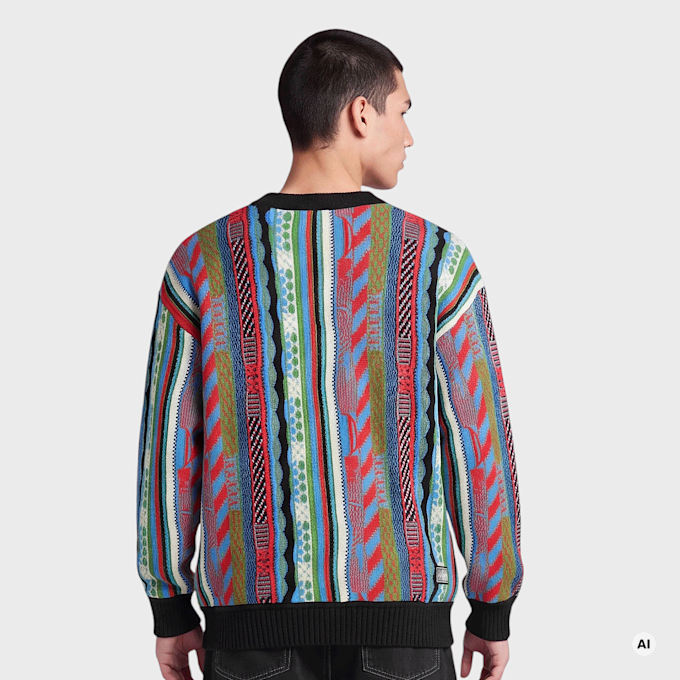 Colucci CREWNECK SWEATER AOP MULTI multicolor 105225 2