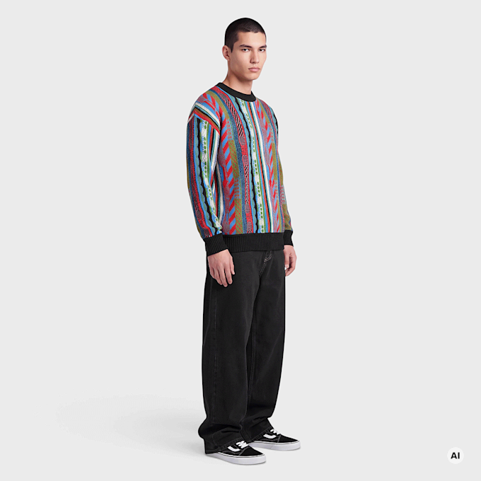Colucci CREWNECK SWEATER AOP MULTI multicolor 105225 4