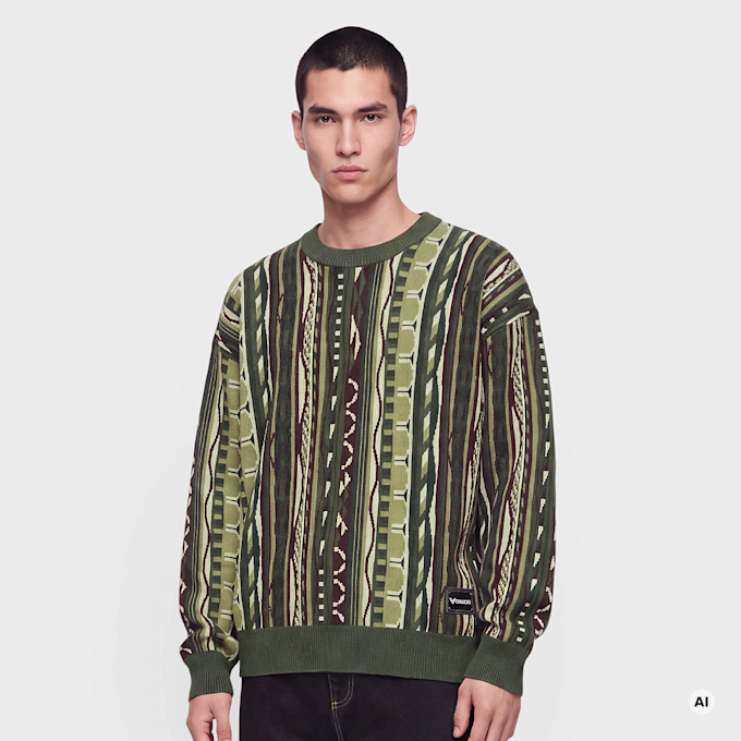 Colucci FLATKNIT SWEATER GREEN verde 105232 1