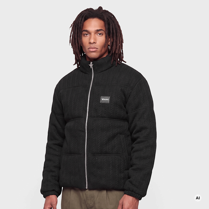 Colucci Metal Plaque Pufferjacket negro 105237 1