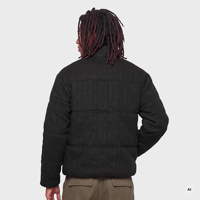Colucci METAL PLAQUE PUFFERJACKET BLACK zwart 105237 2