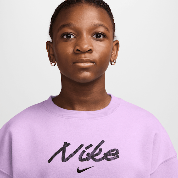 Nike Sportswear Studio Fleece Oversized Crew All-Over-Print pourpre 105367 3
