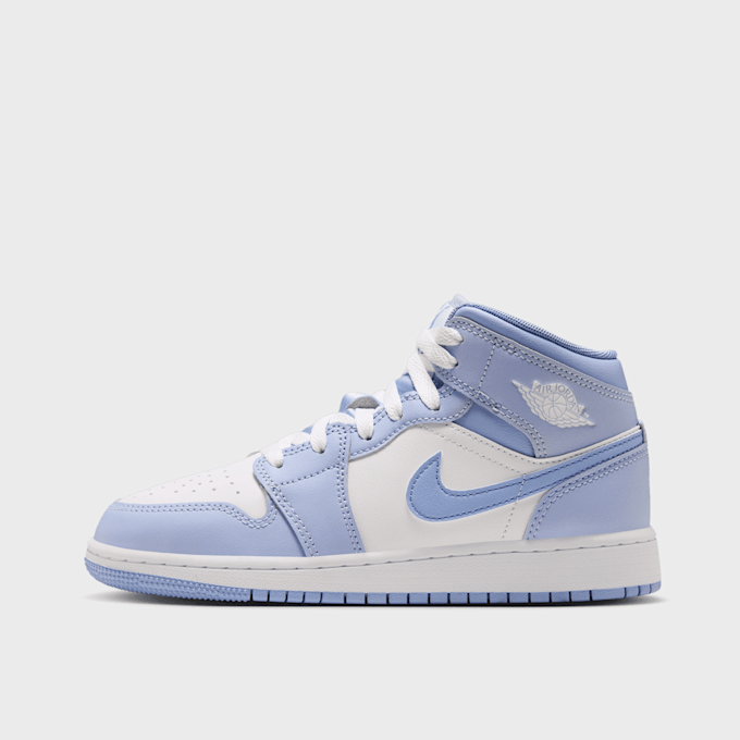 Jordan Air Jordan 1 Mid (GS) hydrogen blue/white/aluminum niebieski 105358 1