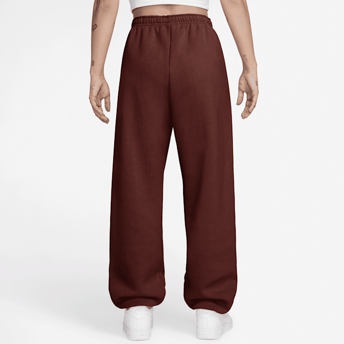 Nike Studio Fleece Mid Weight High Rise Oversized Cuff Pant czerwony 105401 2