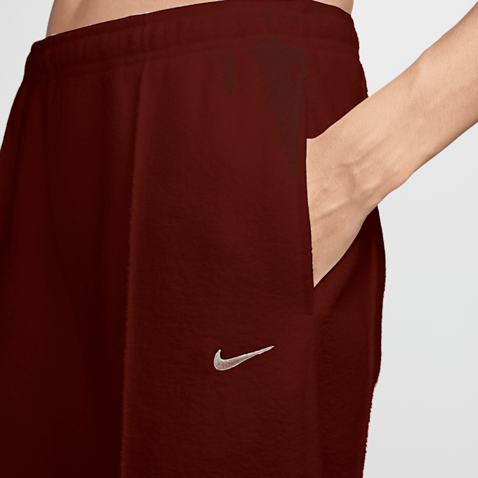 Nike Studio Fleece Plush Wide Leg Pant rood 105400 3