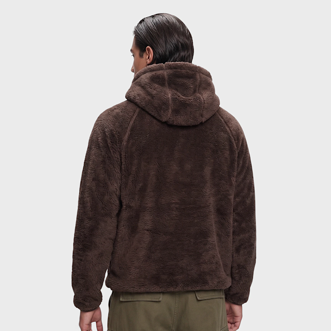 K1X Tag Logo Teddy Hoodie brązowy 105569 2