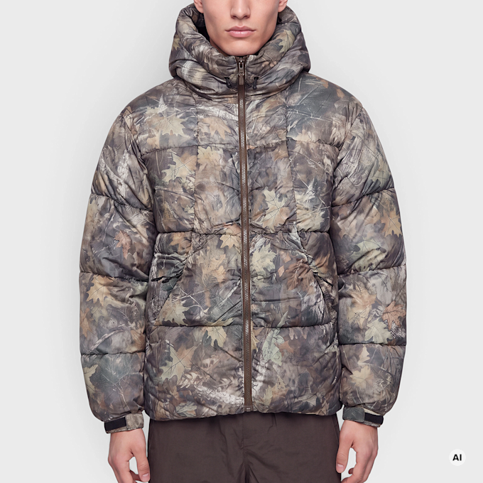 K1X Tag Logo Shiny Puffer camuflado 105570 3