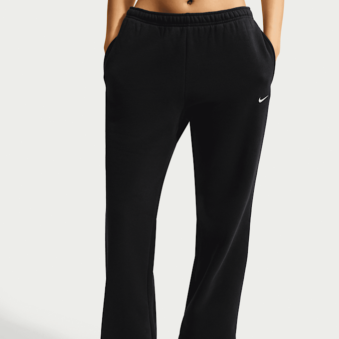 Nike Studio Fleece Medium Weight Mid Rise Open Hem Pant zwart 105552 3