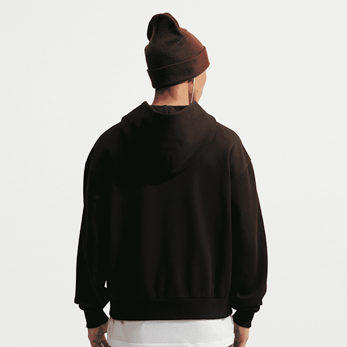 Nike Solo Swoosh Full-Zip Hoodie Nero 105734 2