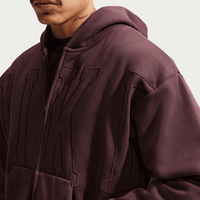 Nike Solo Full-Zip Graphic Hoodie rouge 105748 4