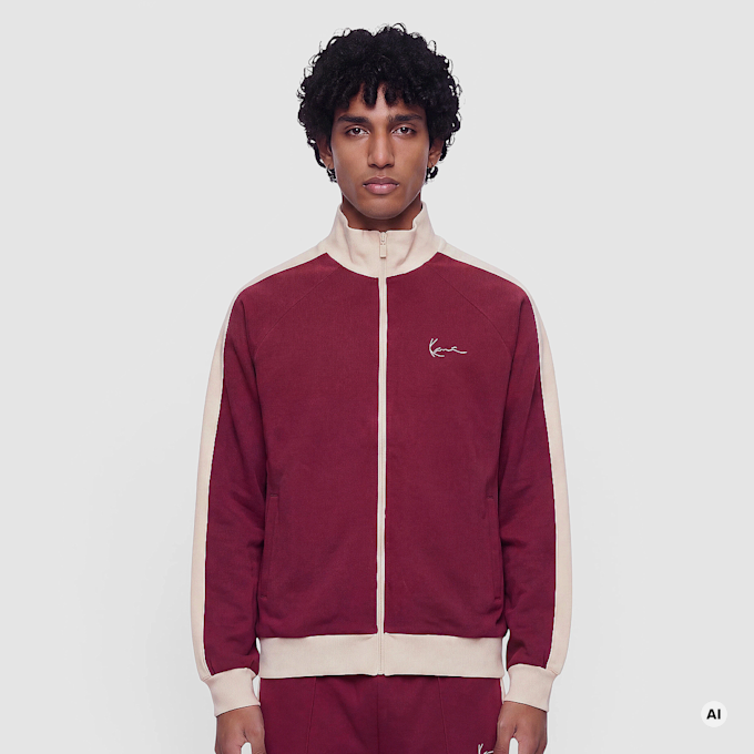 Karl Kani Signature Sidestripe Pique Trackjacket rot 106065 1