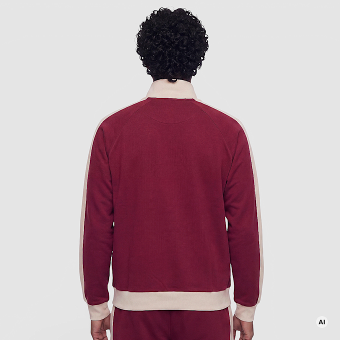 Karl Kani Signature Sidestripe Pique Trackjacket vermelho 106065 2