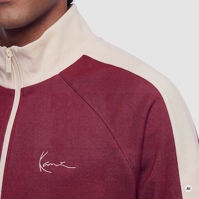 Karl Kani Signature Sidestripe Pique Trackjacket vermelho 106065 3
