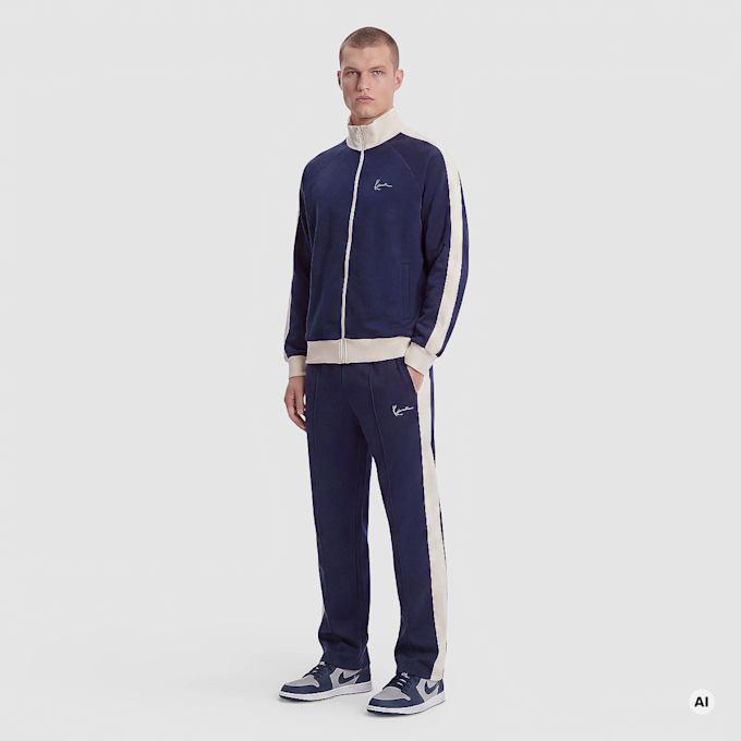 Karl Kani Signature Sidestripe Pique Trackjacket plava 106066 3
