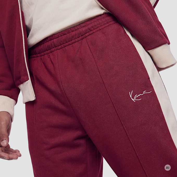 Karl Kani Signature Sidestripe Pique Trackpants vermelho 106067 3