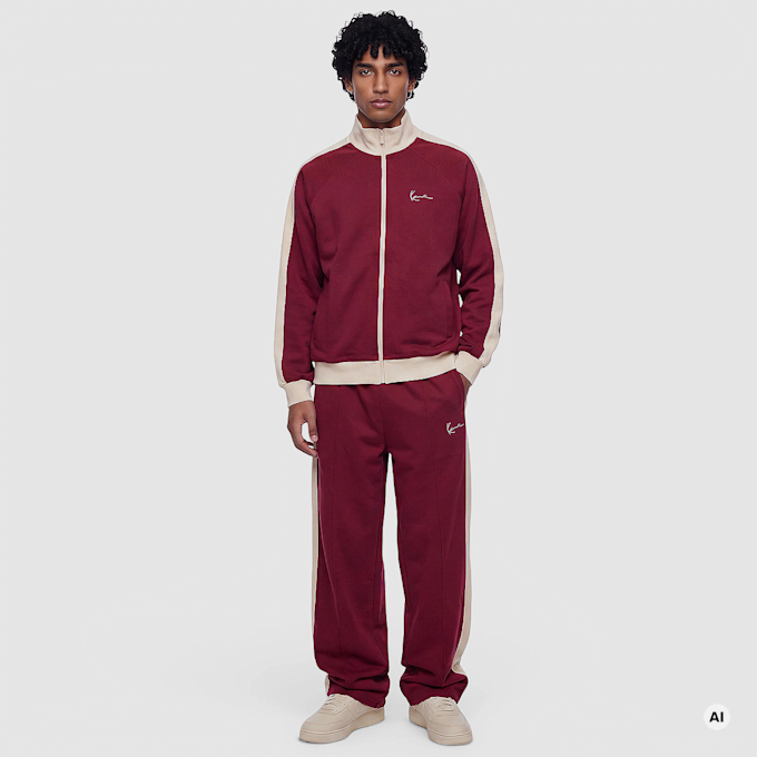 Karl Kani Signature Sidestripe Pique Trackpants rot 106067 4