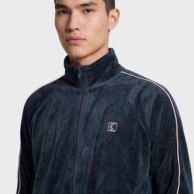 Karl Kani OG Velour Raglan Trackjacket bleu 106246 3