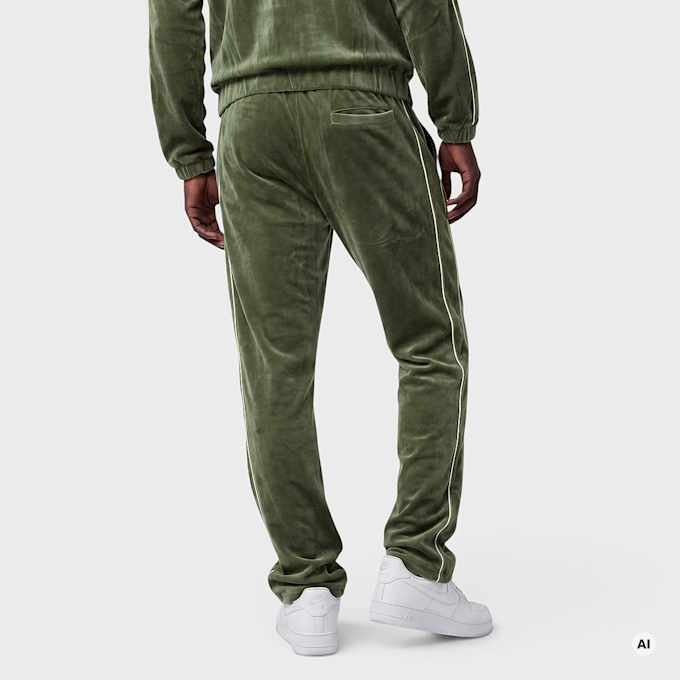 Karl Kani OG Velour Straight Leg Trackpants zielony 107545 2