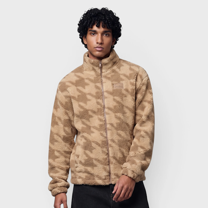 Karl Kani Signature Houndstooth Teddy Troyer beż 106263 1