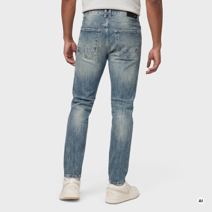 Smoke Rise Vintage Washed Jeans bleu 106881 2