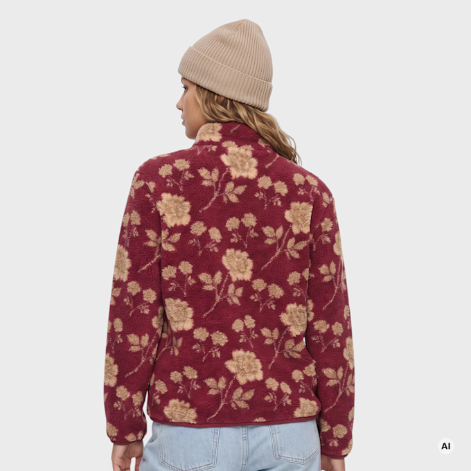 Karl Kani OG Floral Teddy Trackjacket vermelho 106871 2
